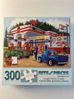Bits and Pieces 300-Piece Vintage Gas Station Puzzle by Bits and Pieces